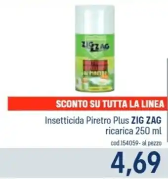 Insetticida Piretro Plus ZIG ZAG ricarica 250 ml