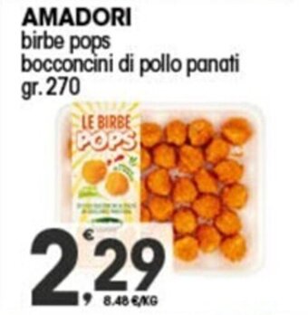 AMADORI birbe pops bocconcini di pollo panati gr.270