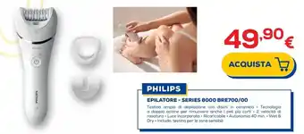 Euronics PHILIPS EPILATORE-SERIES 8000 BRE700/00 offerta