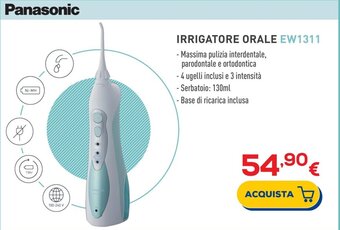 Euronics Panasonic IRRIGATORE ORALE EW1311 offerta