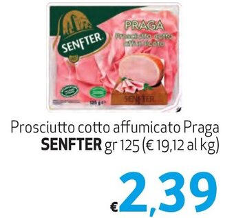 Spak Supermercati Prosciutto cotto affumicato Praga SENFTER gr 125 offerta