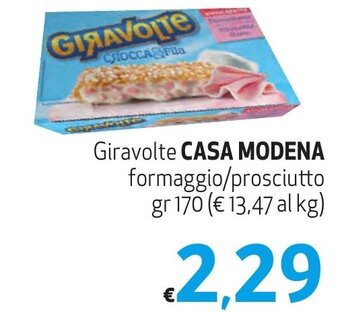 Spak Supermercati Giravolte CASA MODENA formaggio/prosciutto gr 170 offerta