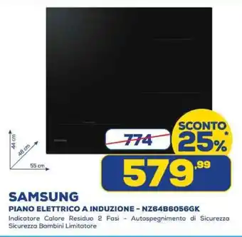 Euronics SAMSUNG PIANO ELETTRICO A INDUZIONE - NZ64B6056GK offerta
