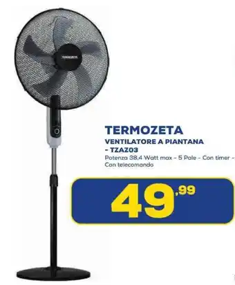 Euronics TERMOZETA VENTILATORE A PIANTANA - TZAZO3 offerta