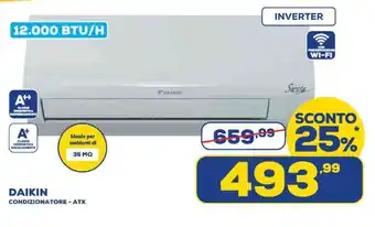 Euronics DAIKIN CONDIZIONATORE-ATX offerta