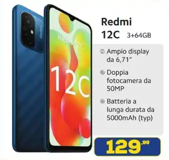 Euronics Xiaomi Redmi 12C 3+64GB offerta
