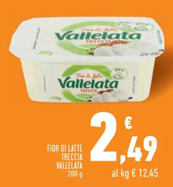 Conad FIOR DI LATTE TRECCIA VALLELATA 200 g offerta