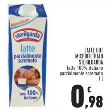 Conad LATTE UHT MICROFILTRATO STERILGARDA latte 100% italiano parzialmente scremato 1 l offerta