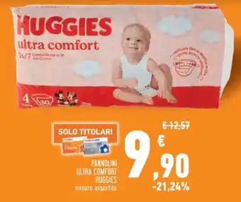 Conad PANNOLINI ULTRA COMFORT HUGGIES offerta