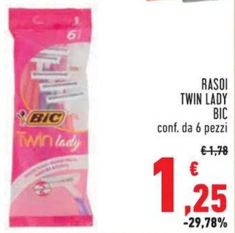 Conad RASOI TWIN LADY BIC conf. da 6 pezzi offerta