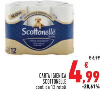 Conad CARTA IGIENICA SCOTTONELLE conf. da 12 rotoli offerta