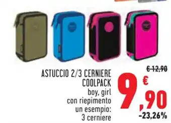 ASTUCCIO 2/3 CERNIERE COOLPACK 3 cerniere