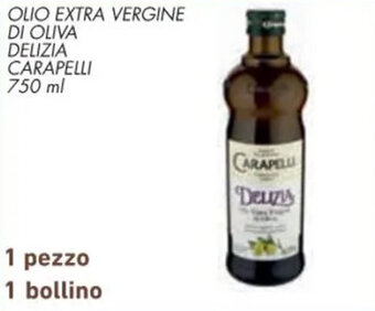 Conad OLIO EXTRA VERGINE DI OLIVA DELIZIA CARAPELLI 750 ml offerta
