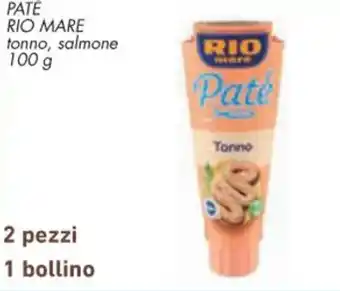 Conad PATÉ RIO MARE tonno, salmone 100 g offerta