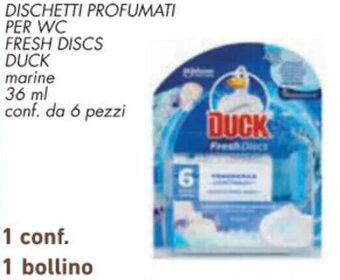 Conad DISCHETTI PROFUMATI PER WC FRESH DISCS DUCK marine 36 ml conf. da 6 pezzi offerta