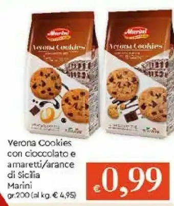 Galassia Meggle Manini Verona Cookies Con Cioccolato E Amaretti offerta