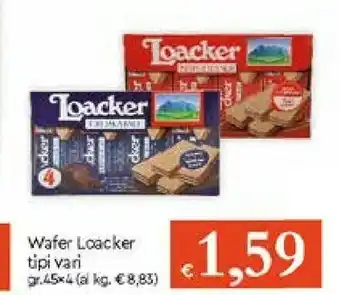 Galassia Loacker Wafer Vaniglia offerta
