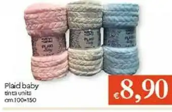 Galassia Plaid Baby Tinta Unita offerta