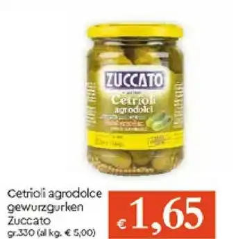 Galassia Zuccato Cetrioli Agrodolce offerta