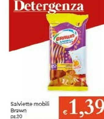 Galassia Brawn Salviette Mobili 20 Pz offerta