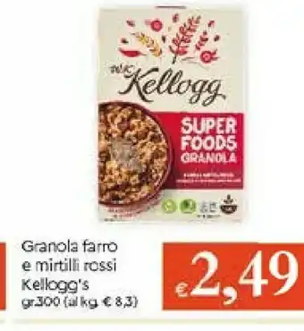 Galassia Kellogg's Granola Farro E Mirtilli Rossi offerta
