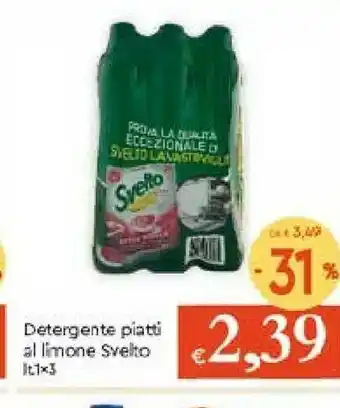 Galassia Finish Svelto Detergente Piatti Al Limone offerta