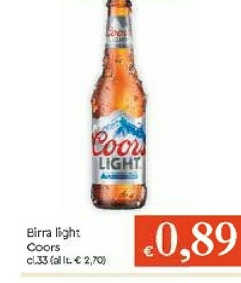 Galassia Coors Birra Light offerta