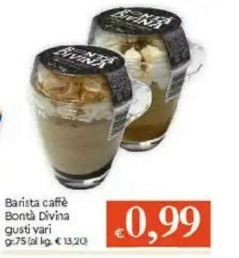 Galassia Bontà divina Barista Caffe offerta