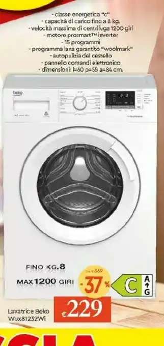 Galassia Beko Lavatrice WUX 81232 offerta