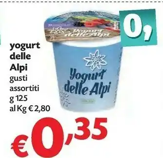 Pam Yogurt Delle Alpi offerta
