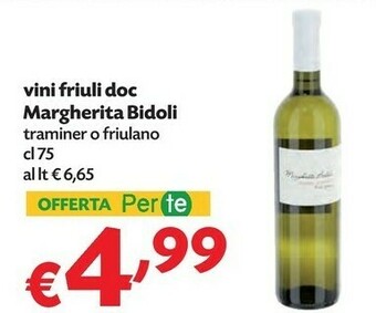 Pam Margherita Bidoli Vini Friuli Doc offerta