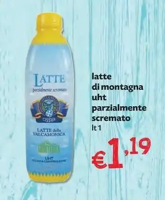 Pam Cissva Latte Di Montagna Uht Parzialmente Scremato offerta