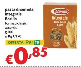 Pam Barilla Pasta offerta