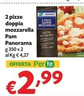 Pam 2 Pizze Doppia Mozzarella offerta