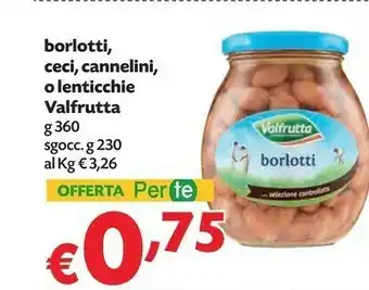 Pam Valfrutta Bio Borlotti offerta