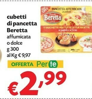 Pam Beretta Beretta - Pancetta Dolce a Cubetti offerta
