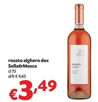 Pam Sella & Mosca Alghero - Vino Rosato 750 G(ml) offerta
