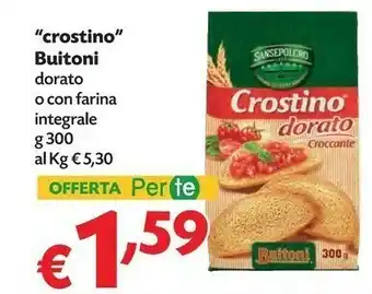 Pam Buitoni Buitoni - Crostino Dorato Croccante 300 g(ml) offerta