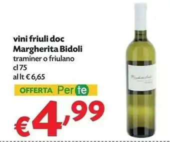 Pam Margherita Bidoli Vini Friuli DOC Traminer offerta