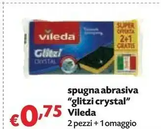Pam Vileda Spugna Abrasiva Glitzi Crystal offerta