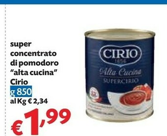 Pam Cirio Super Concentrato Di Pomodoro Alta Cucina offerta