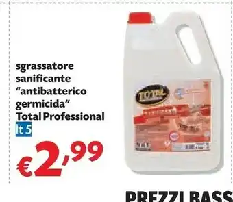 Pam Total Professional Sgrassatore Sanificante Antibatterico Germicida offerta