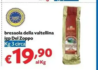 Pam Del zoppo Bresaola Della Valtellina IGP offerta