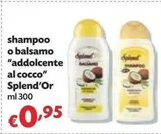 Splend'Or Shampoo Addolcente Al Cocco
