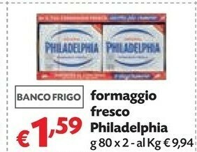 Pam Mondelez - Philadelphia Classico Formaggio Fresco offerta