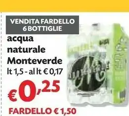 Pam Monteverde - Acqua Minerale Naturale offerta