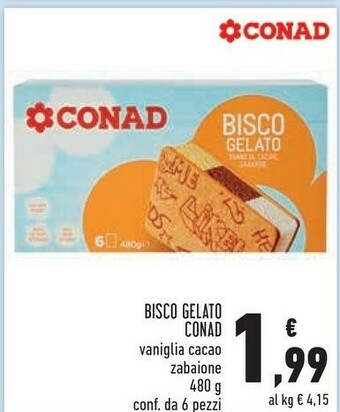 Conad Conad Bisco Gelato offerta