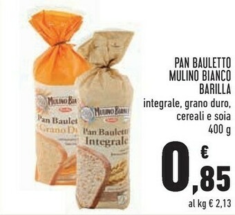 Conad Mulino Bianco Pan Bauletto 400 G(ml) offerta