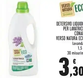 Conad Conad Detersivo Liquido Per Lavatrice Verso Natura Eco Lavanda offerta