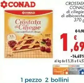 Conad Margherita Conad - Crostata Di Ciliegie 370 G(ml) offerta
